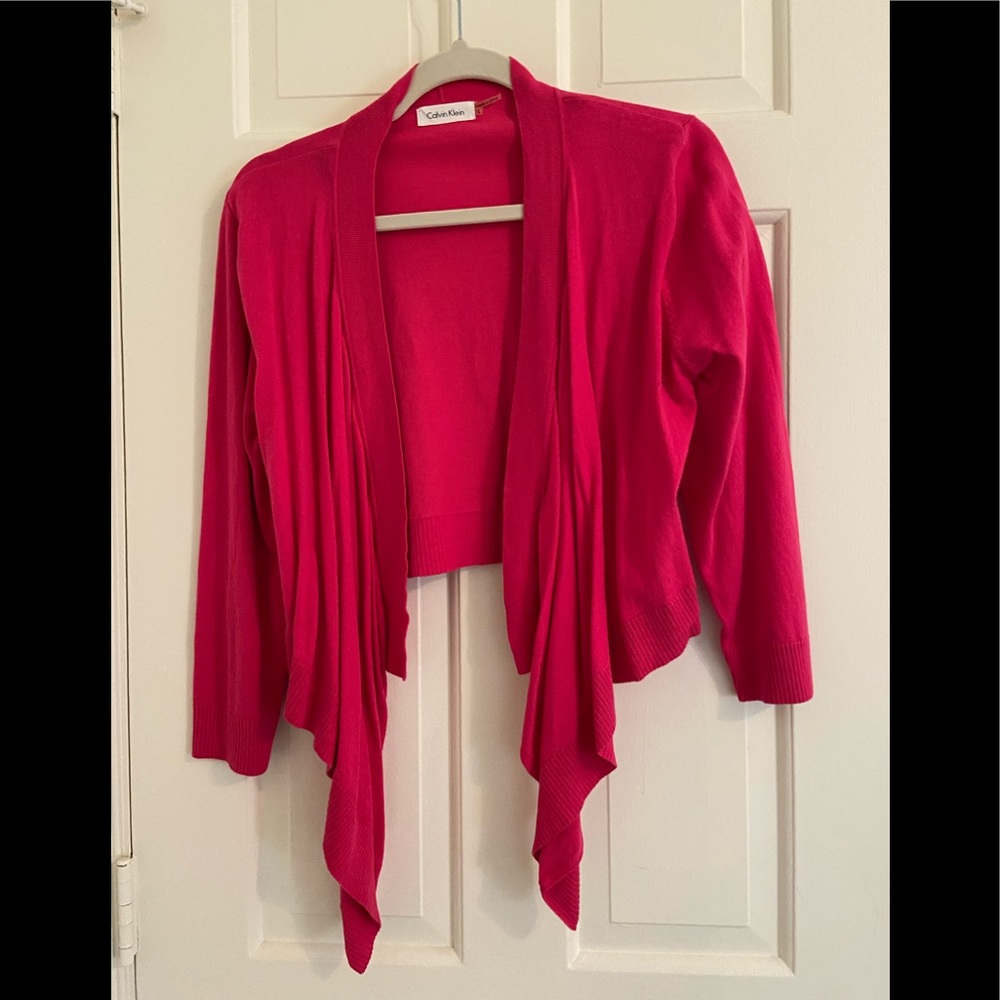 Calvin Klein Pink Waterfall Sweater Large